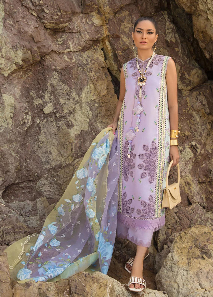 Crimson Embroidered Lawn Suits Unstitched 3 Piece CR23E An Ode to Cross Stitch D5A - Luxury Collection