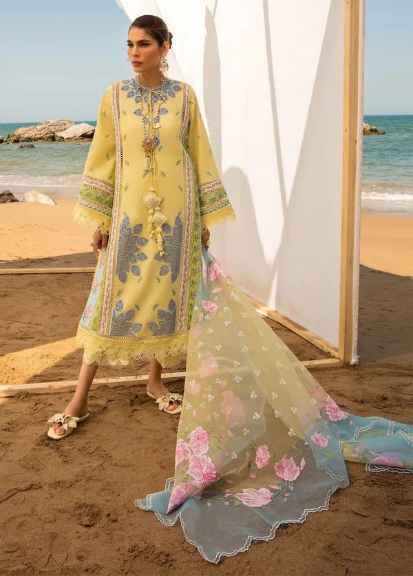 Crimson Embroidered Lawn Suits Unstitched 3 Piece CR23E An Ode to Cross Stitch D5B - Luxury Collection