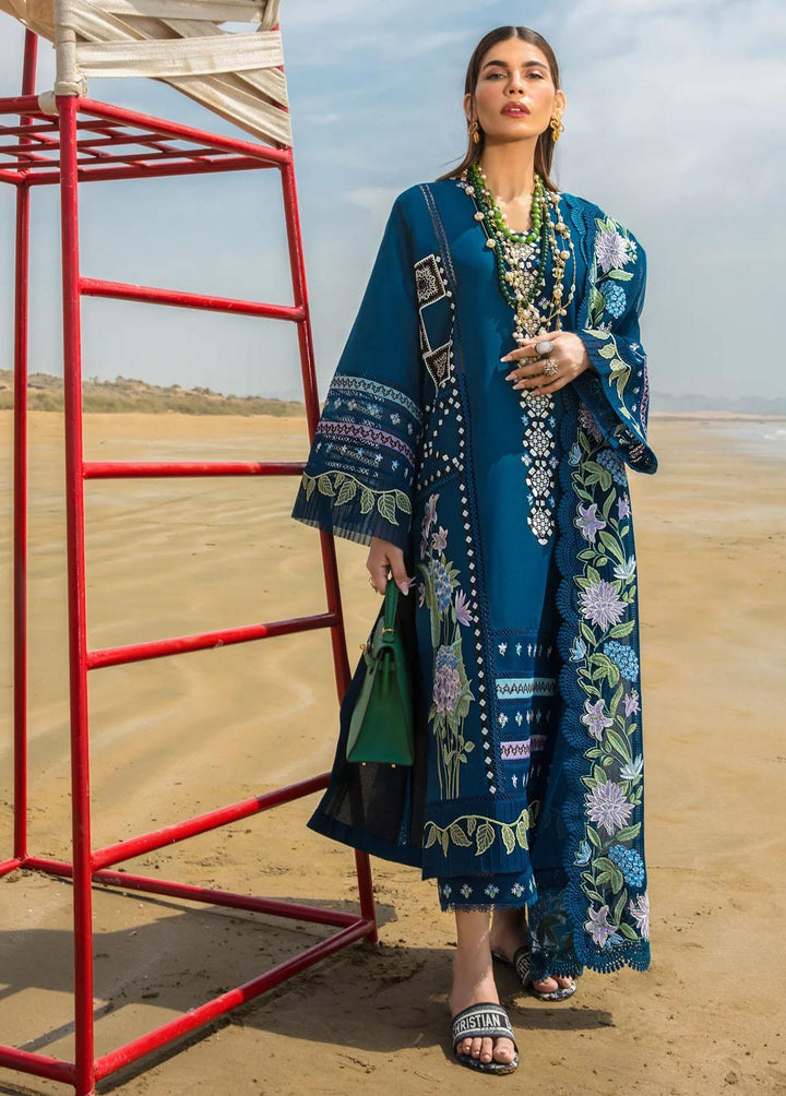 Crimson Embroidered Lawn Suits Unstitched 3 Piece CR23E Bohemian Summer D7A - Luxury Collection