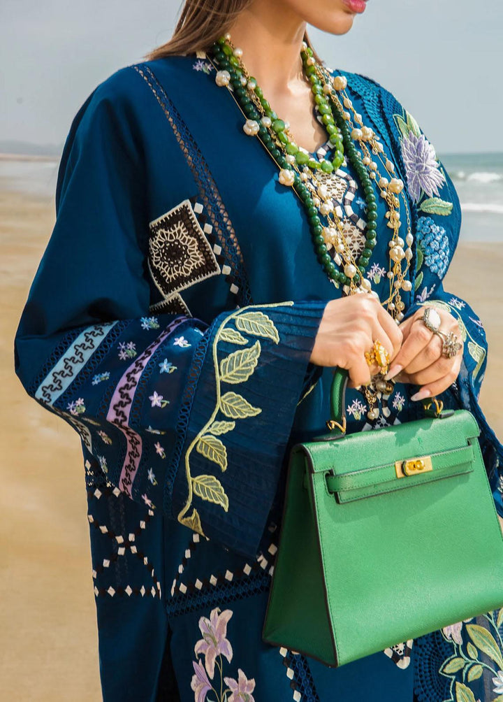 Crimson Embroidered Lawn Suits Unstitched 3 Piece CR23E Bohemian Summer D7A - Luxury Collection