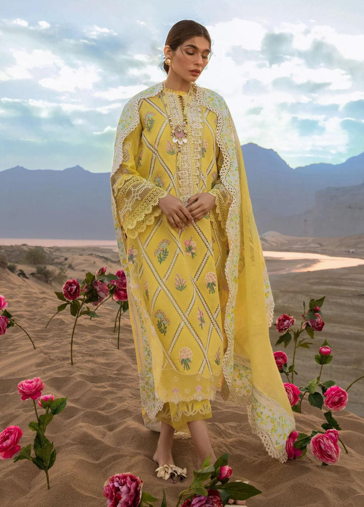 Crimson Embroidered Lawn Suits Unstitched 3 Piece CR23E French Summer D1A - Luxury Collection