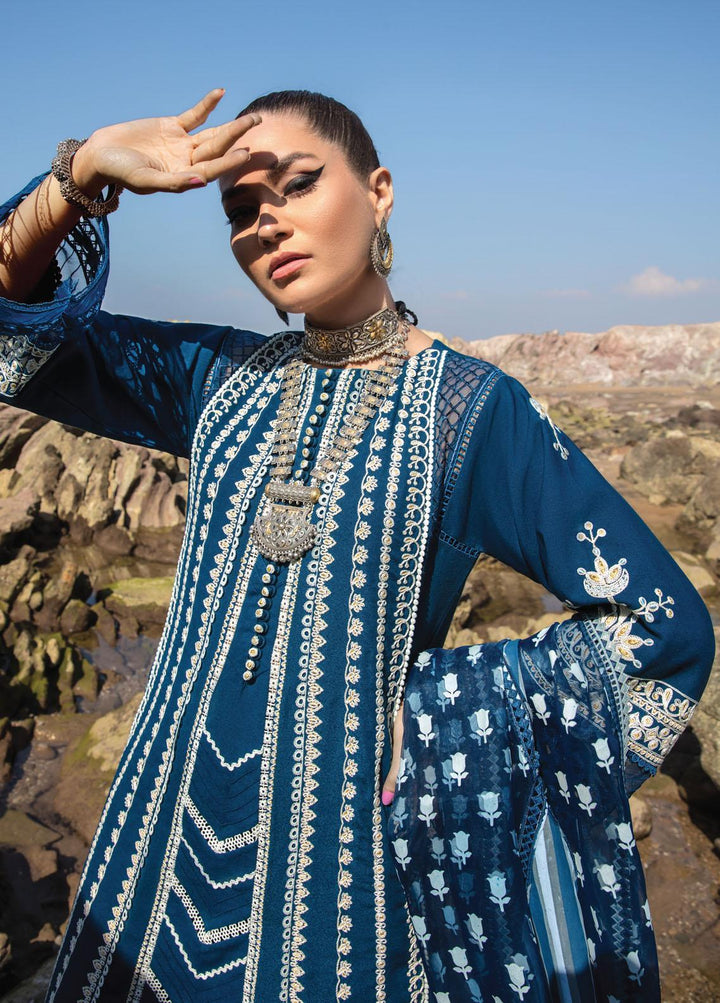 Crimson Embroidered Lawn Suits Unstitched 3 Piece CR23E Marori Dreams D4A - Luxury Collection