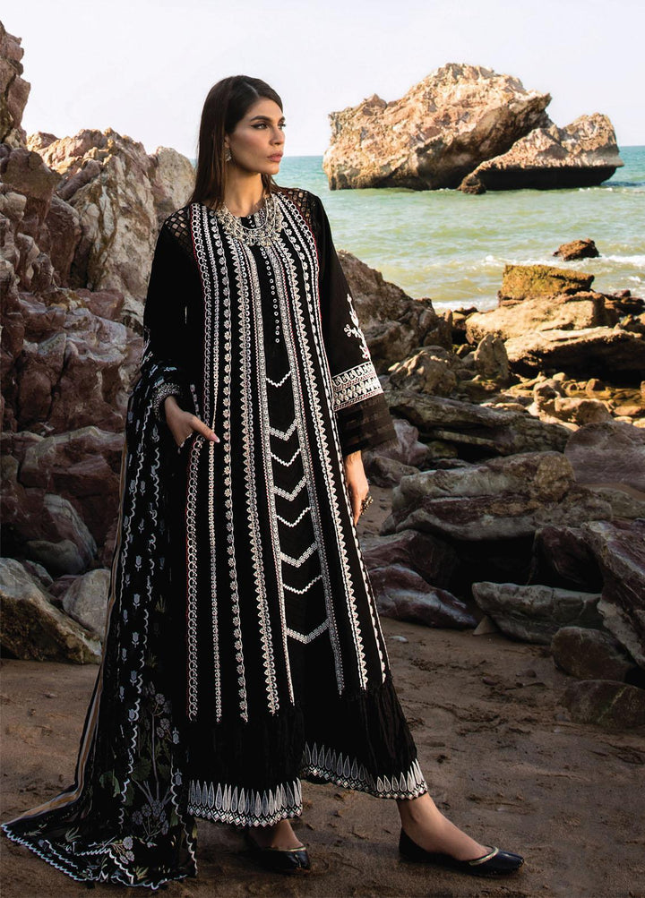 Crimson Embroidered Lawn Suits Unstitched 3 Piece CR23E Marori Dreams D4B - Luxury Collection