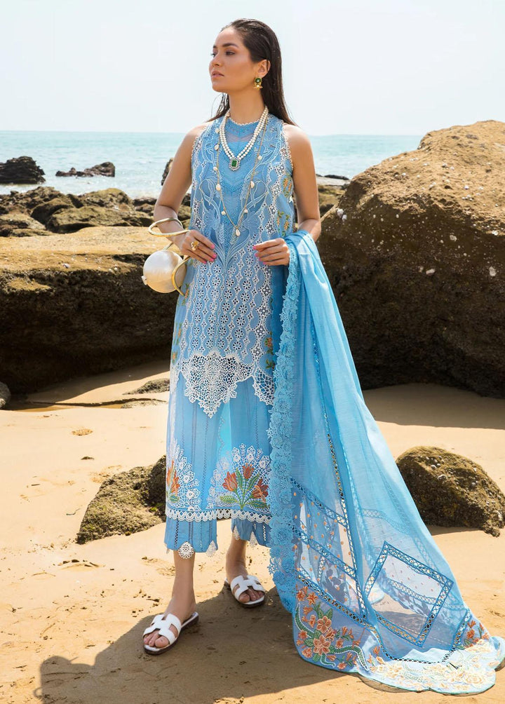 Crimson Embroidered Lawn Suits Unstitched 3 Piece CR23E Spring Blooms D3A - Luxury Collection