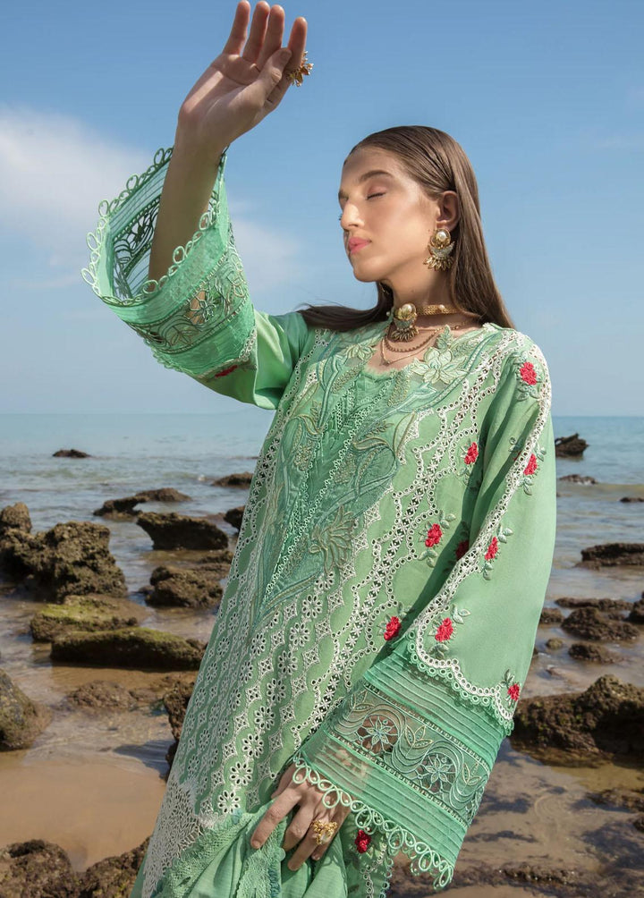 Crimson Embroidered Lawn Suits Unstitched 3 Piece CR23E Spring Blooms D3B - Luxury Collection