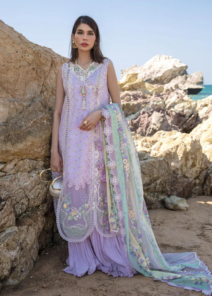 Crimson Embroidered Lawn Suits Unstitched 3 Piece CR23E Summer Rosettes D2B - Luxury Collection