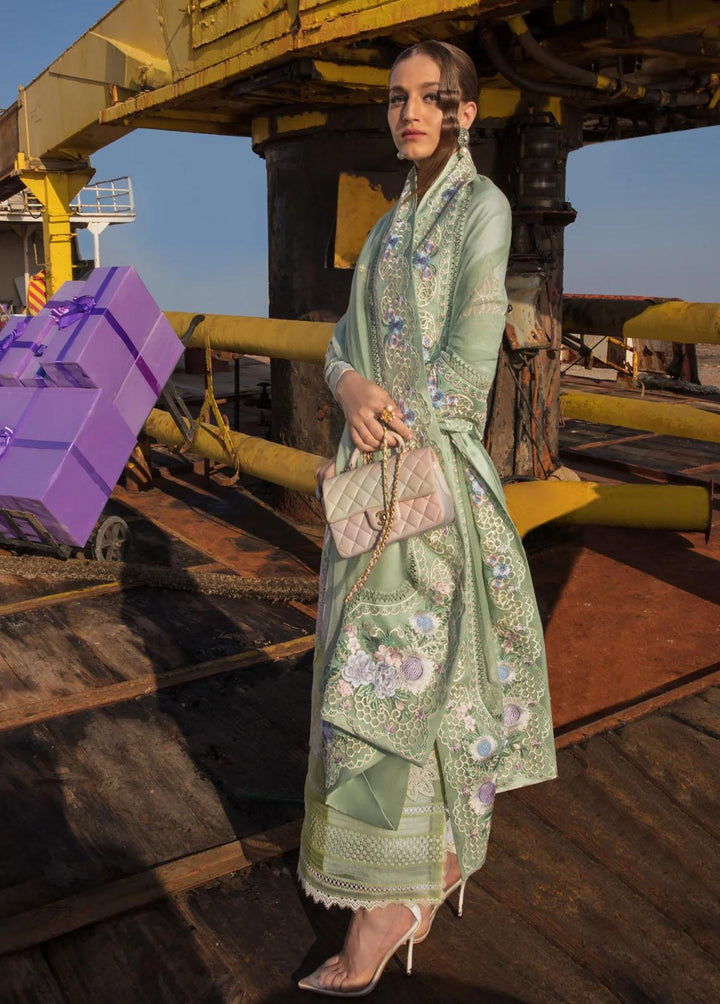 Crimson Embroidered Lawn Suits Unstitched 3 Piece CR23E Summery Medley D6B - Luxury Collection