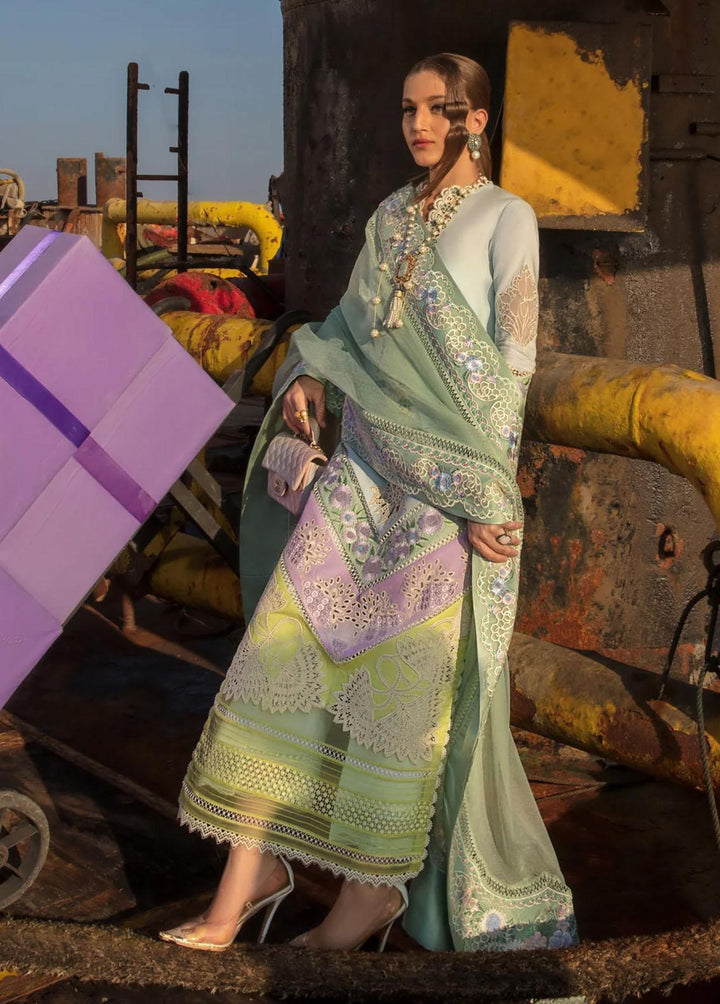 Crimson Embroidered Lawn Suits Unstitched 3 Piece CR23E Summery Medley D6B - Luxury Collection