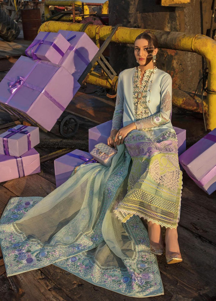 Crimson Embroidered Lawn Suits Unstitched 3 Piece CR23E Summery Medley D6B - Luxury Collection