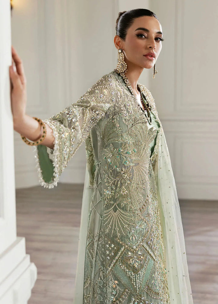 Crimson X Saira Shakira Embroidered Organza Suits Unstitched 3 Piece CR24SW Art Deco Glitz - Wedding Collection