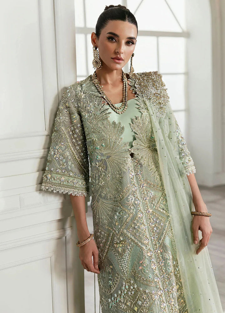 Crimson X Saira Shakira Embroidered Organza Suits Unstitched 3 Piece CR24SW Art Deco Glitz - Wedding Collection