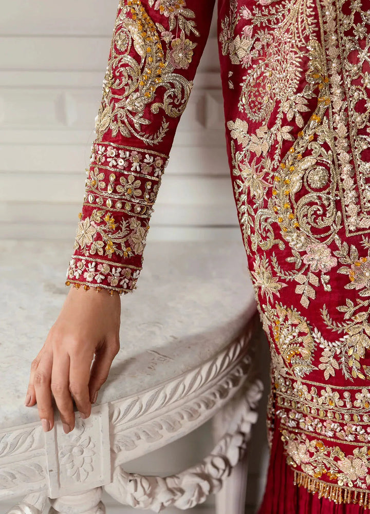 Crimson X Saira Shakira Embroidered Organza Suits Unstitched 3 Piece CR24SW Artisan Story - Wedding Collection