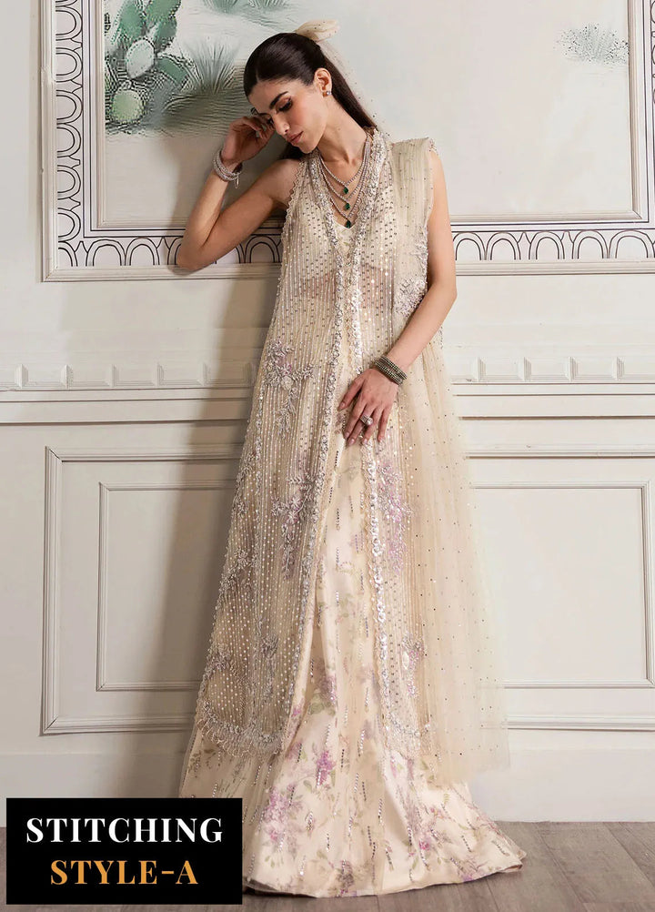 Crimson X Saira Shakira Embroidered Tulle Suits Unstitched 3 Piece CR24SW A Swarovski Affair - Wedding Collection