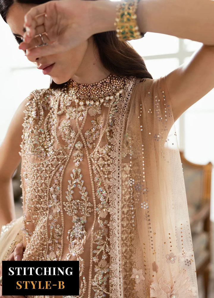 Crimson X Saira Shakira Embroidered Tulle Suits Unstitched 3 Piece CR24SW Stardust - Wedding Collection