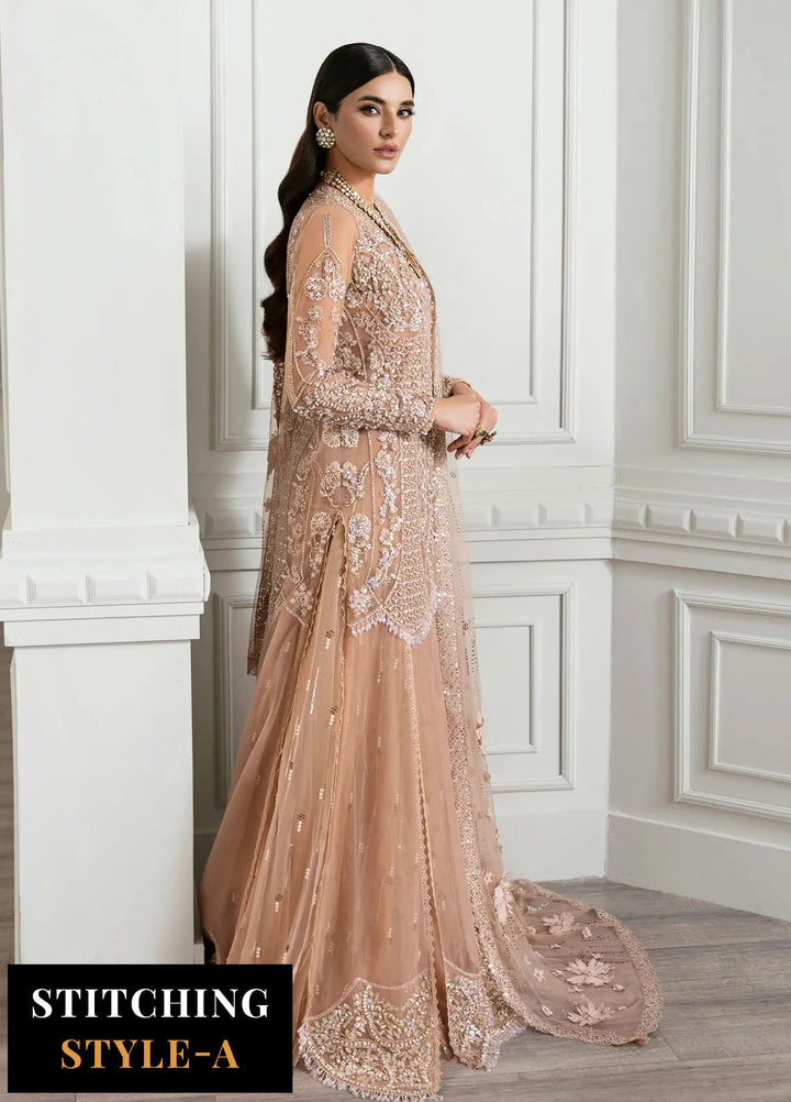 Crimson X Saira Shakira Embroidered Tulle Suits Unstitched 3 Piece CR24SW Stardust - Wedding Collection