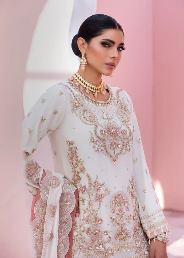 Diara Couture Pret Embroidered Chiffon 3 Piece Suit Hala