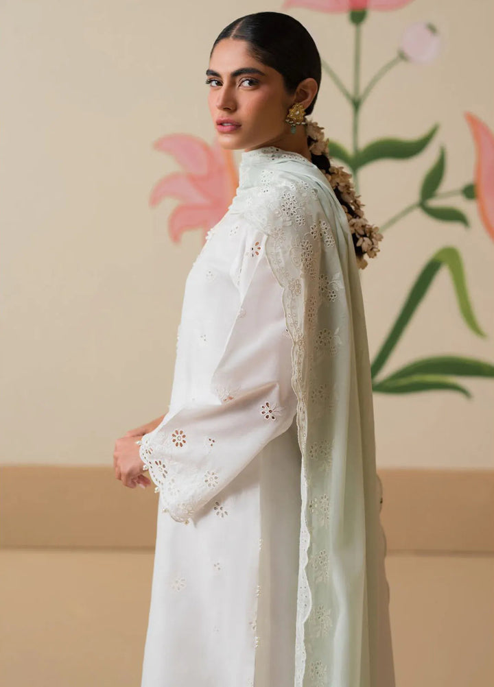 Cross Stitch Chikankari Embroidered Lawn Suit Unstitched 3 Piece CS24C-2 D-03 Floral Serenity - Summer Collection