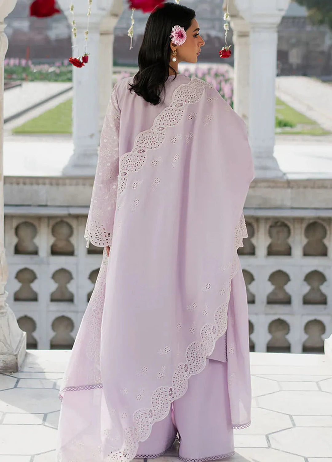 Cross Stitch Chikankari Lawn Suits Unstitched 3 Piece CS25CE Forest Fog - Summer Collection