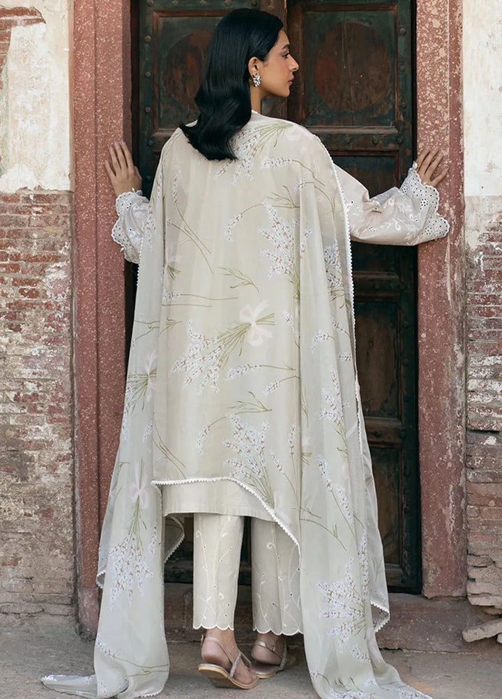 Cross Stitch Chikankari Lawn Suits Unstitched 3 Piece CS25CE Garden Charm - Summer Collection