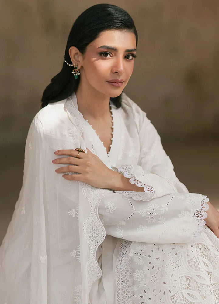 Cross Stitch Chikankari Lawn Suits Unstitched 3 Piece CS25CE Pearl Chantelle - Summer Collection