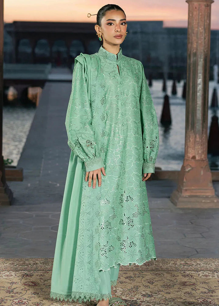 Cross Stitch Chikankari Lawn Suits Unstitched 3 Piece CS25CE Spring Field - Summer Collection