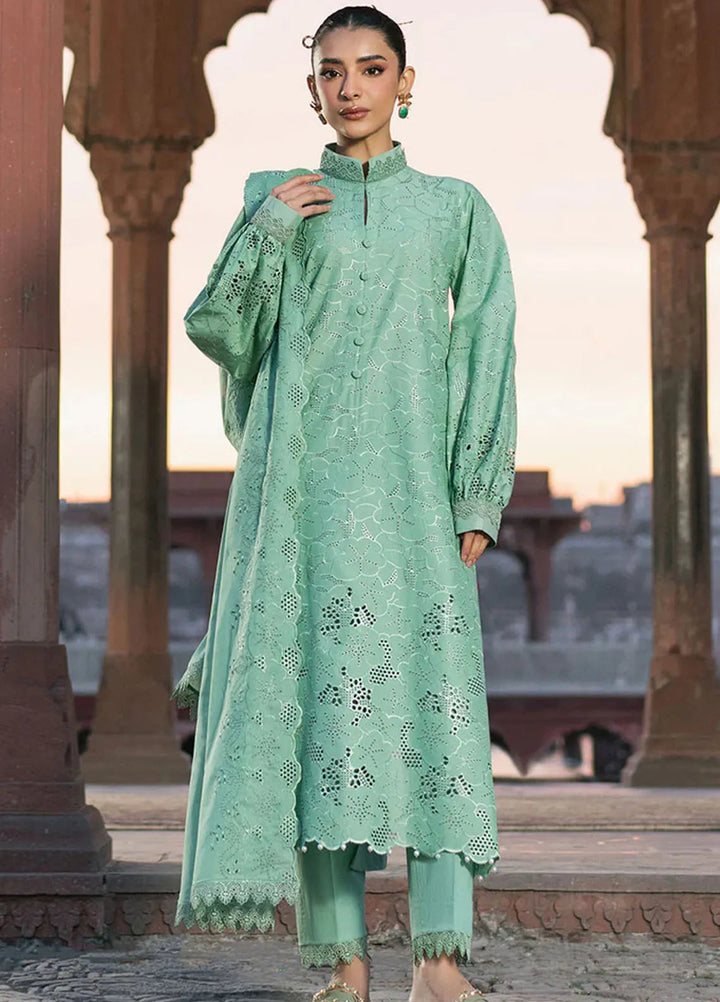 Cross Stitch Chikankari Lawn Suits Unstitched 3 Piece CS25CE Spring Field - Summer Collection