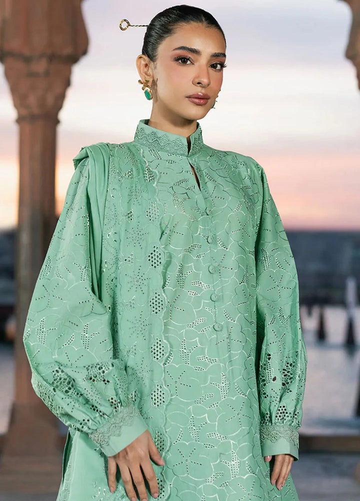 Cross Stitch Chikankari Lawn Suits Unstitched 3 Piece CS25CE Spring Field - Summer Collection