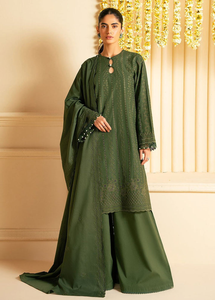 Cross Stitch Chikankari Lawn Suits Unstitched 3 Piece CS25CP Mystic Veil - Summer Collection