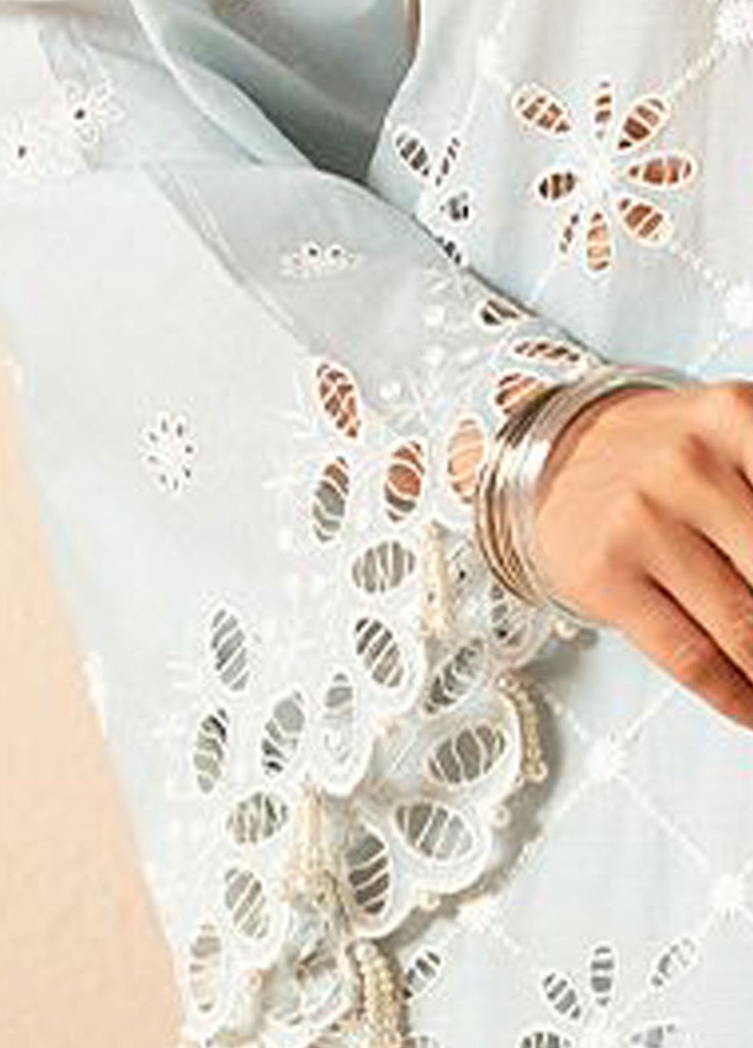 Cross Stitch Chikankari Lawn Suits Unstitched 3 Piece CS25CP Pastel Breeze - Summer Collection