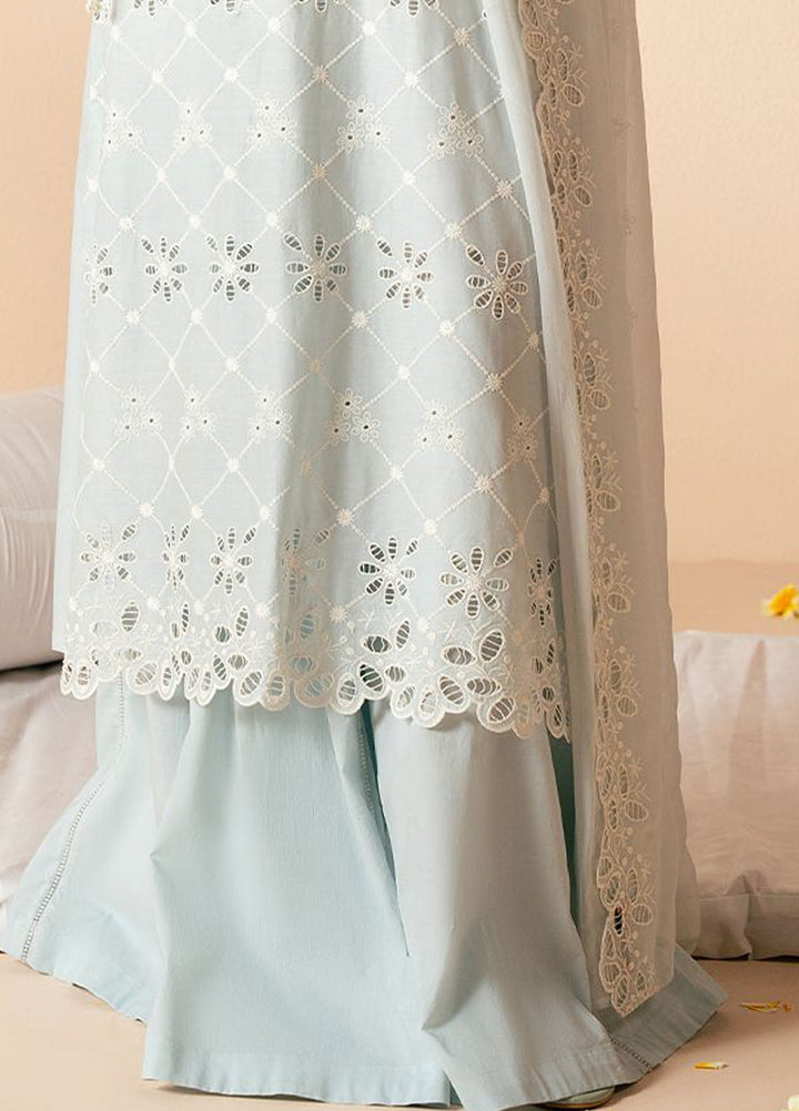 Cross Stitch Chikankari Lawn Suits Unstitched 3 Piece CS25CP Pastel Breeze - Summer Collection