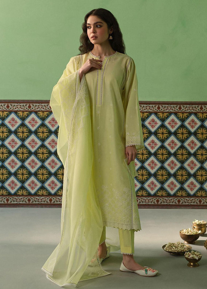 Cross Stitch Chikankari Lawn Suits Unstitched 3 Piece CS24C Daffodil Blane - Summer Collection
