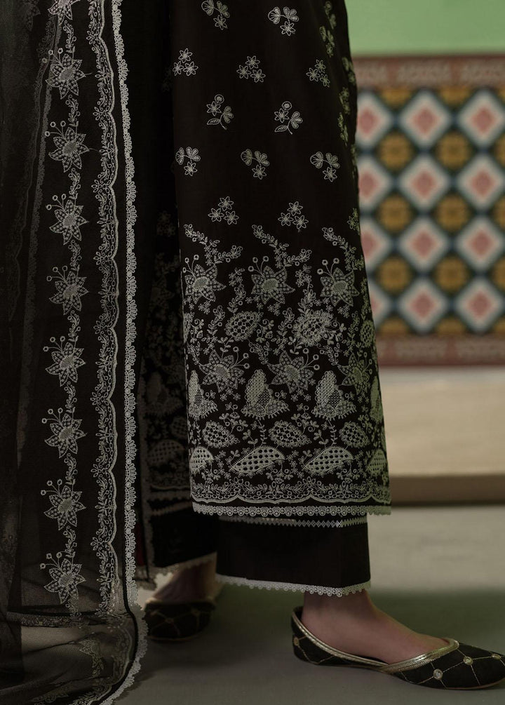 Cross Stitch Chikankari Lawn Suits Unstitched 3 Piece CS24C Dusky Sable - Summer Collection