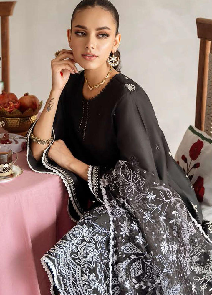 Cross Stitch Embroidered Lawn Suits Unstitched 3 Piece CS23EL 12 Shaded Hue - Eid Collection