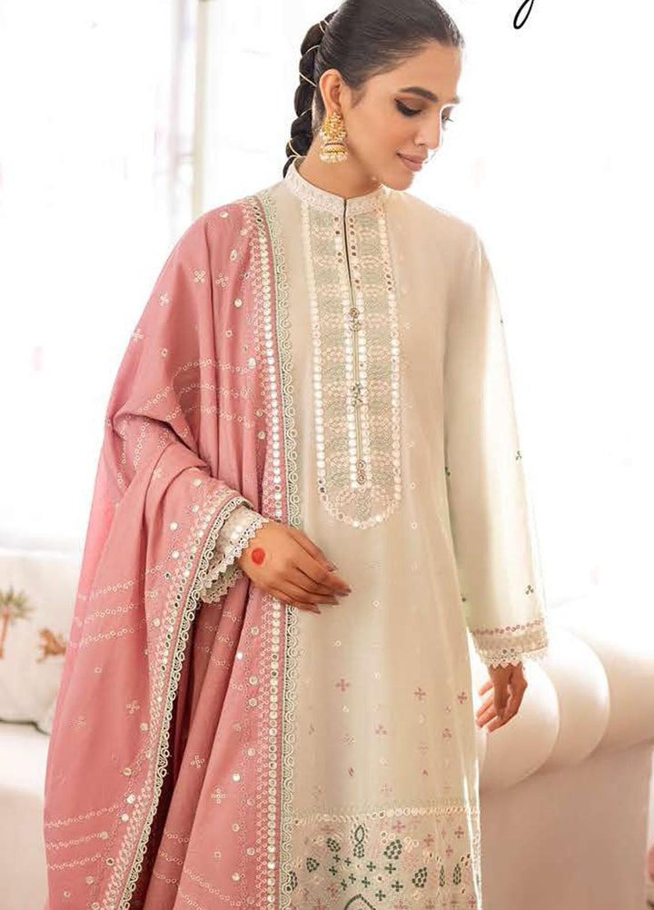 Cross Stitch Embroidered Lawn Suits Unstitched 3 Piece CS23EL 15 Verdell Sage - Eid Collection