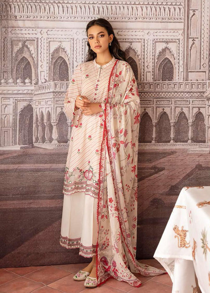 Cross Stitch Embroidered Lawn Suits Unstitched 3 Piece CS23EL 17 Classic Alley - Eid Collection