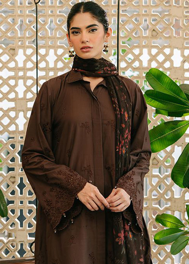 Cross Stitch Embroidered Cambric Suits Unstitched 3 Piece CS25MPU Floret Glam - Summer Collection