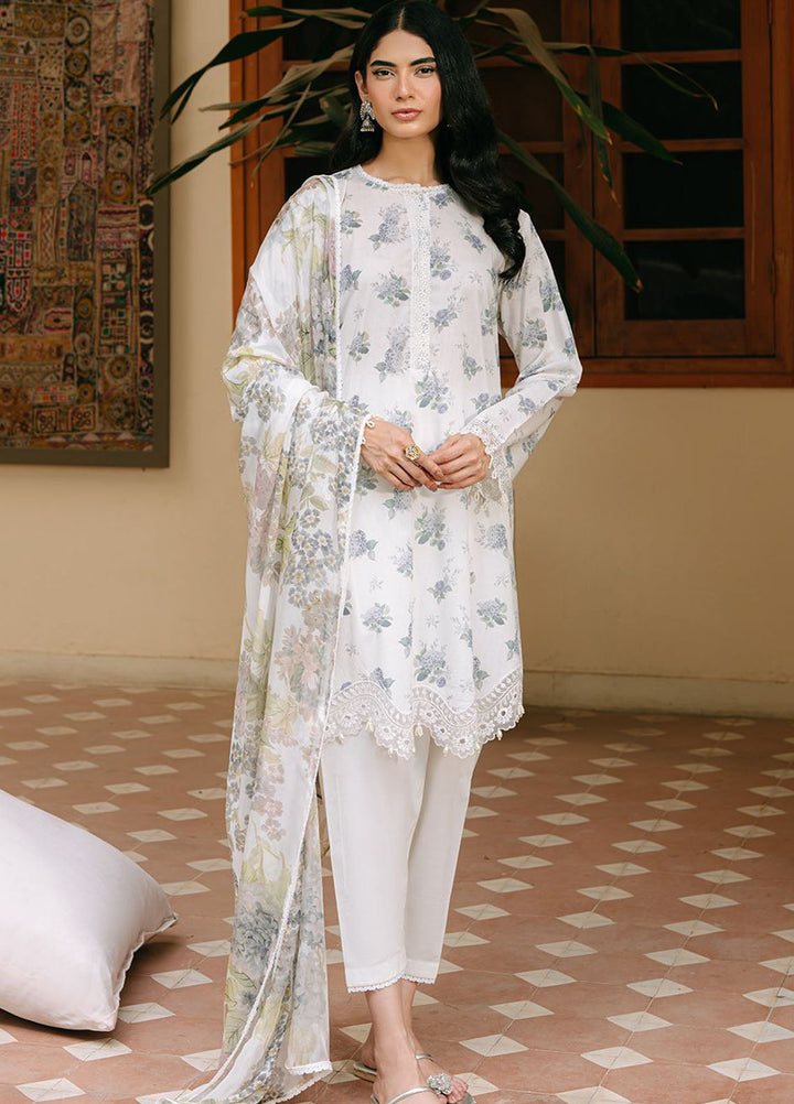 Cross Stitch Embroidered Cambric Suits Unstitched 3 Piece CS25MPU Ice Tale - Summer Collection