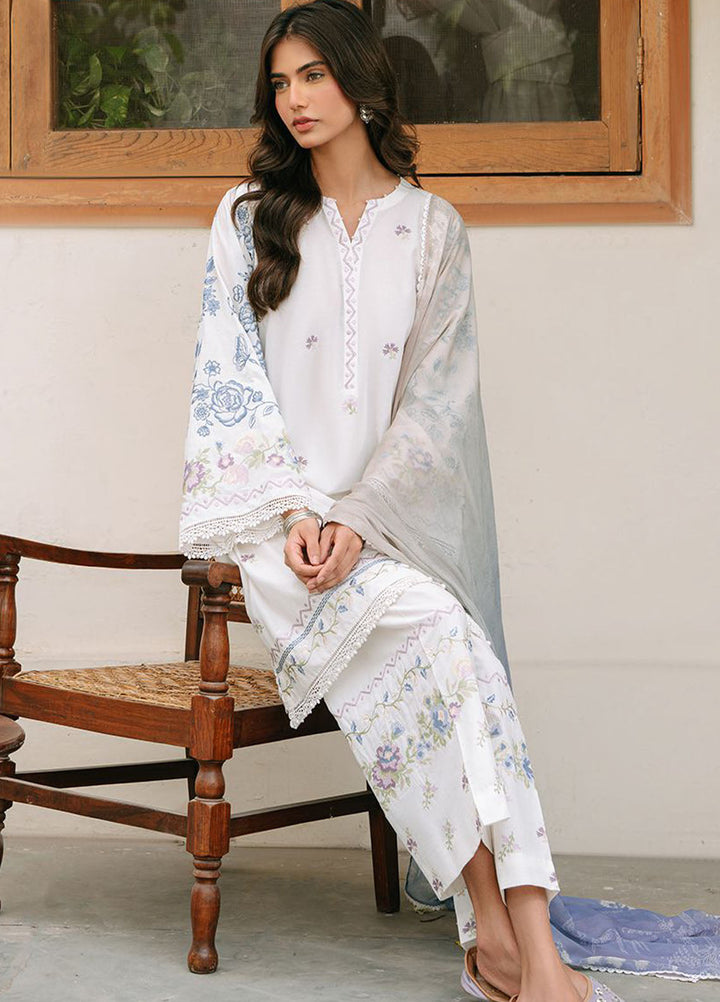 Cross Stitch Embroidered Cambric Suits Unstitched 3 Piece CS25MPU Ornate Gem - Summer Collection