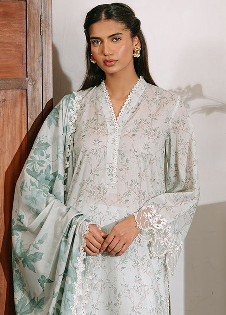 Cross Stitch Embroidered Cambric Suits Unstitched 3 Piece CS25MPU Tropical Beam - Summer Collection