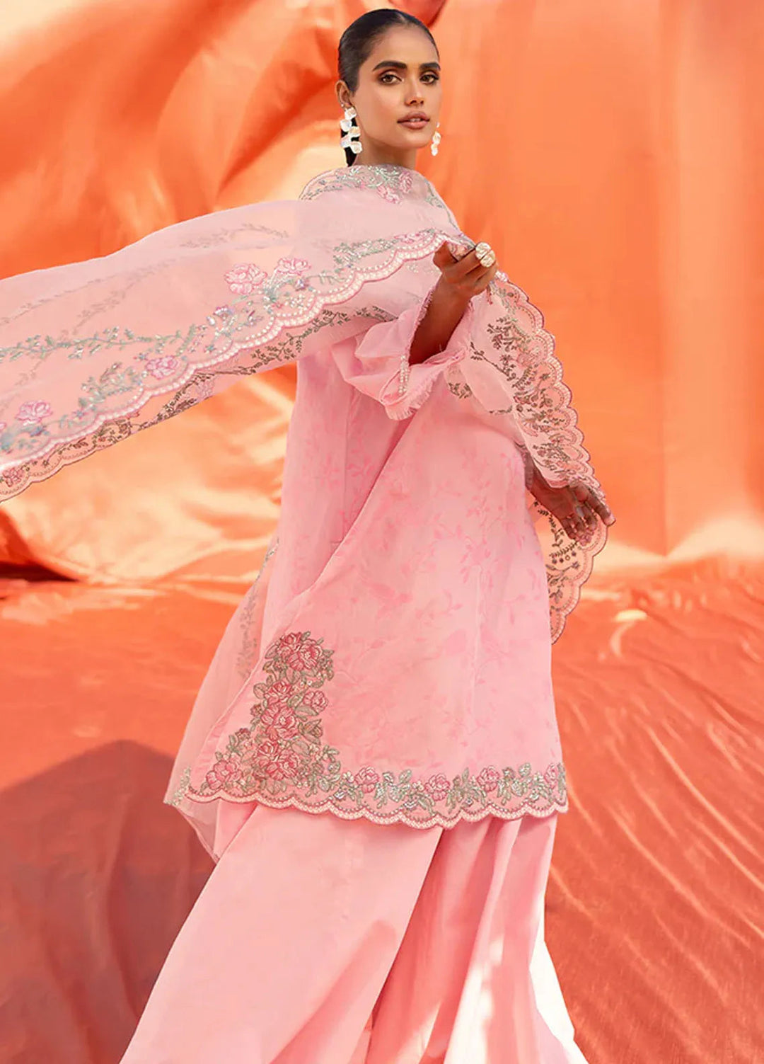 Cross Stitch Embroidered Cotton Jacquard Suit Unstitched 3 Piece CS24EL2  Cluster Glow - Summer Collection