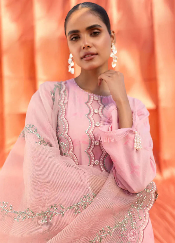 Cross Stitch Embroidered Cotton Jacquard Suit Unstitched 3 Piece CS24EL2  Cluster Glow - Summer Collection