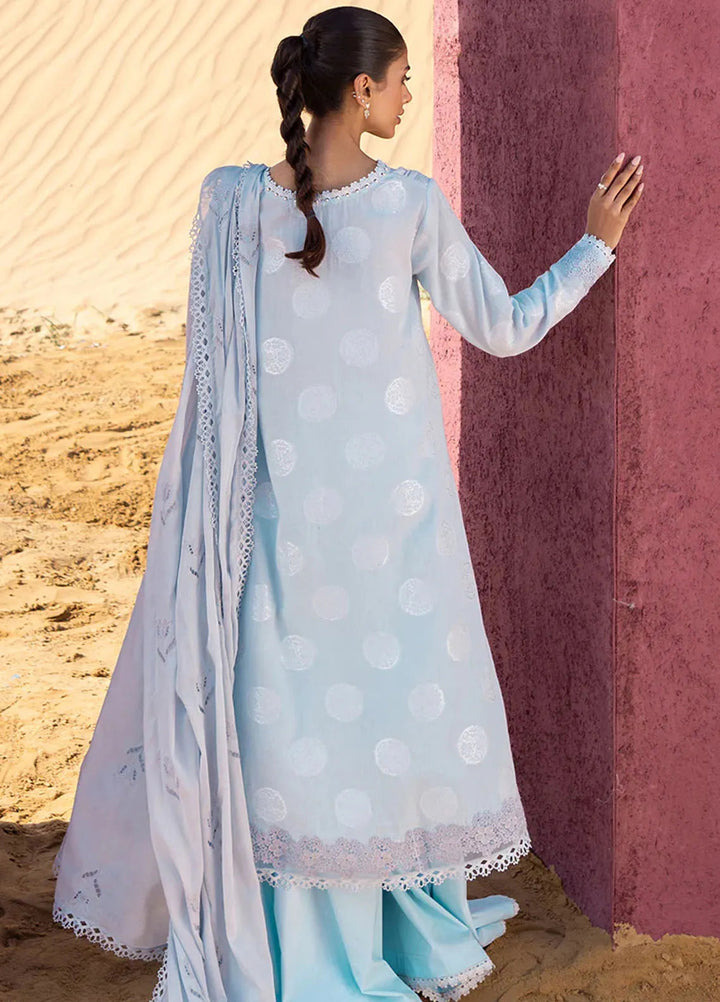 Cross Stitch Embroidered Cotton Jacquard Suit Unstitched 3 Piece CS24EL2  Crystal Glare - Summer Collection