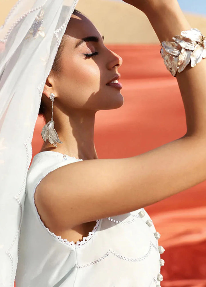 Cross Stitch Embroidered Lawn Suit Unstitched 3 Piece CS24EL2  Floral Tale - Summer Collection