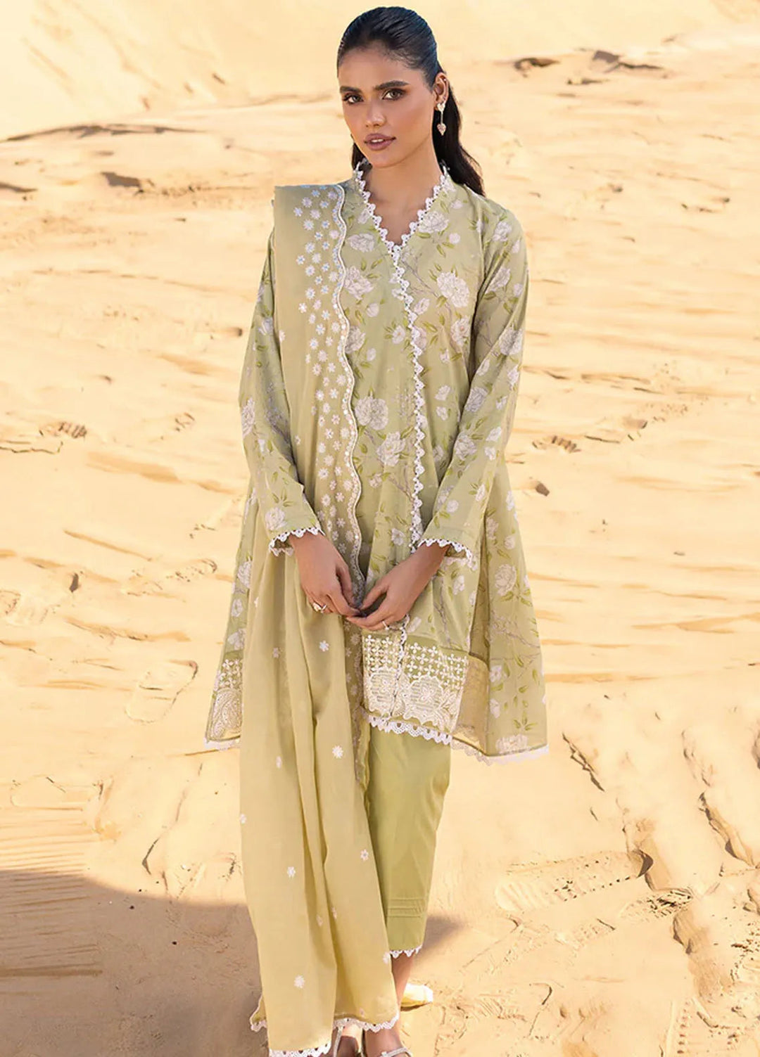 Cross Stitch Embroidered Lawn Suit Unstitched 3 Piece CS24EL2  Ivy Verdell - Summer Collection