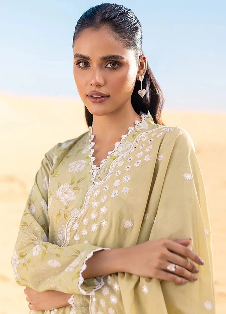 Cross Stitch Embroidered Lawn Suit Unstitched 3 Piece CS24EL2  Ivy Verdell - Summer Collection