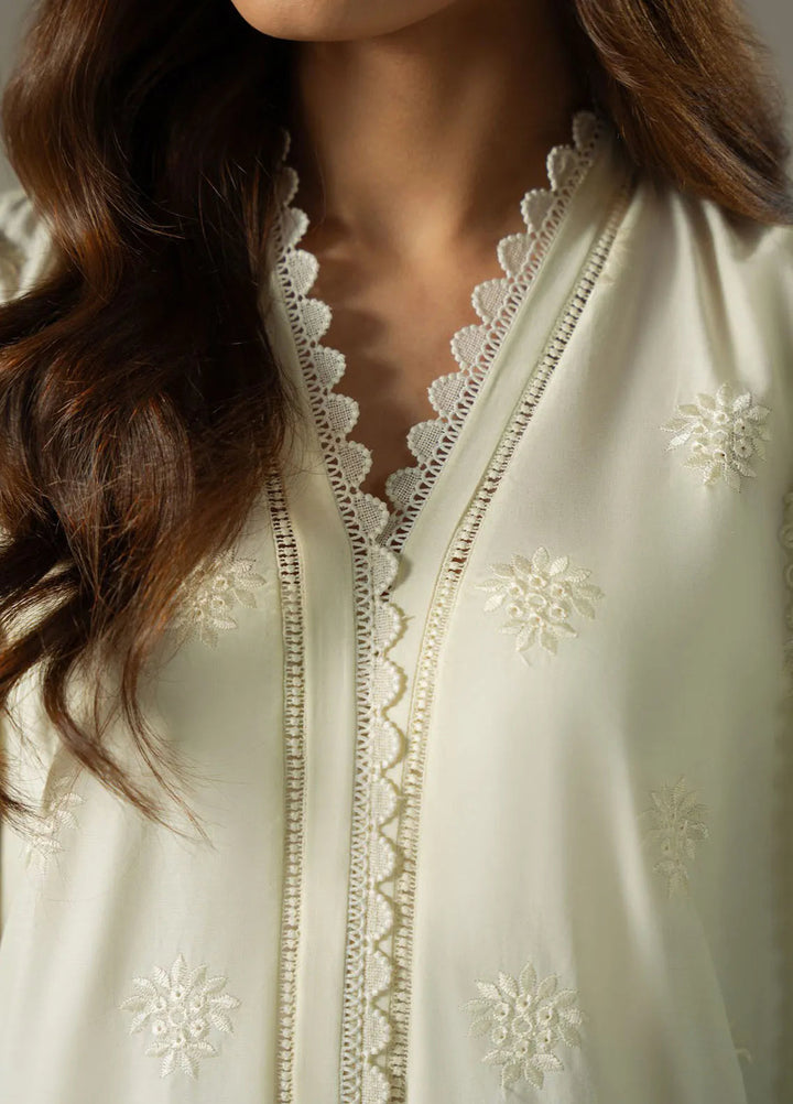 Cross Stitch Embroidered Lawn Suit Unstitched 3 Piece CS25CS Floral Melody - Summer Collection