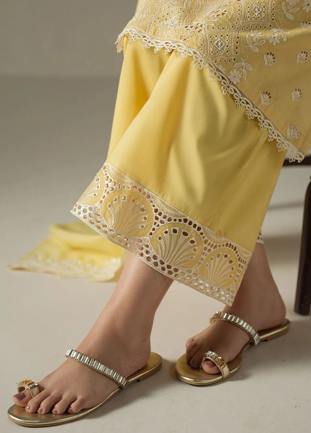 Cross Stitch Embroidered Lawn Suit Unstitched 3 Piece CS25CS Orchid Gem - Summer Collection