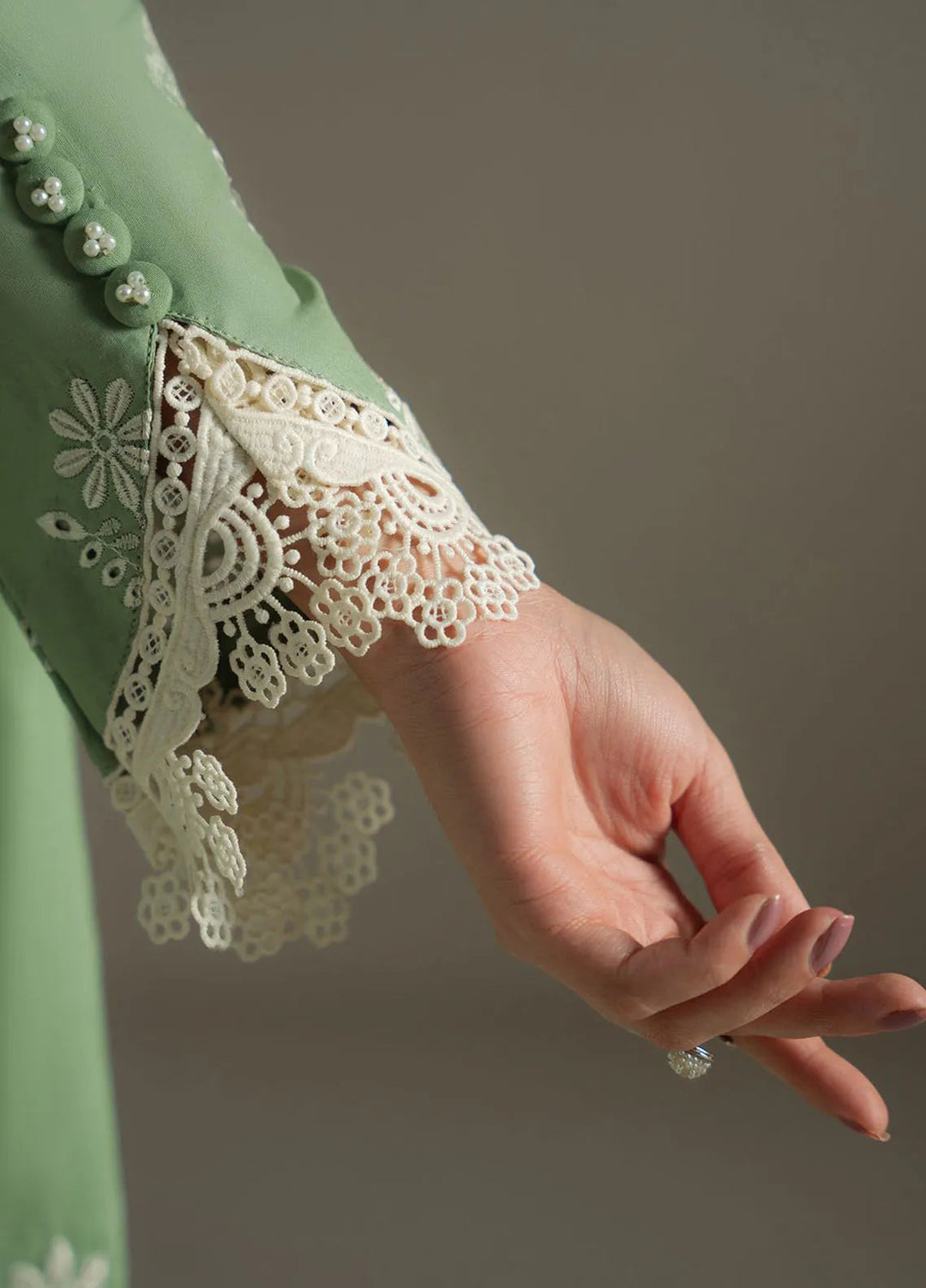 Cross Stitch Embroidered Lawn Suit Unstitched 3 Piece CS25CS Sage Garden - Summer Collection