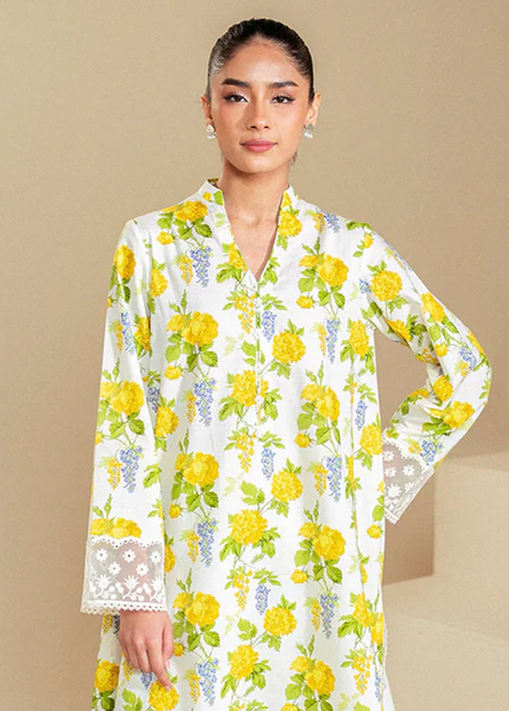 Cross Stitch Embroidered Lawn Suits Unstitched 2 Piece CS24DL D-20 Soft Hydrangea - Summer Collection