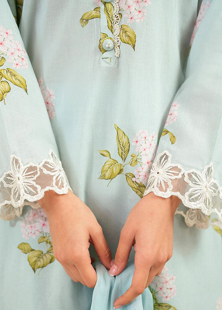 Cross Stitch Embroidered Lawn Suits Unstitched 3 Piece CS24DL D-04 Dim Gray - Summer Collection